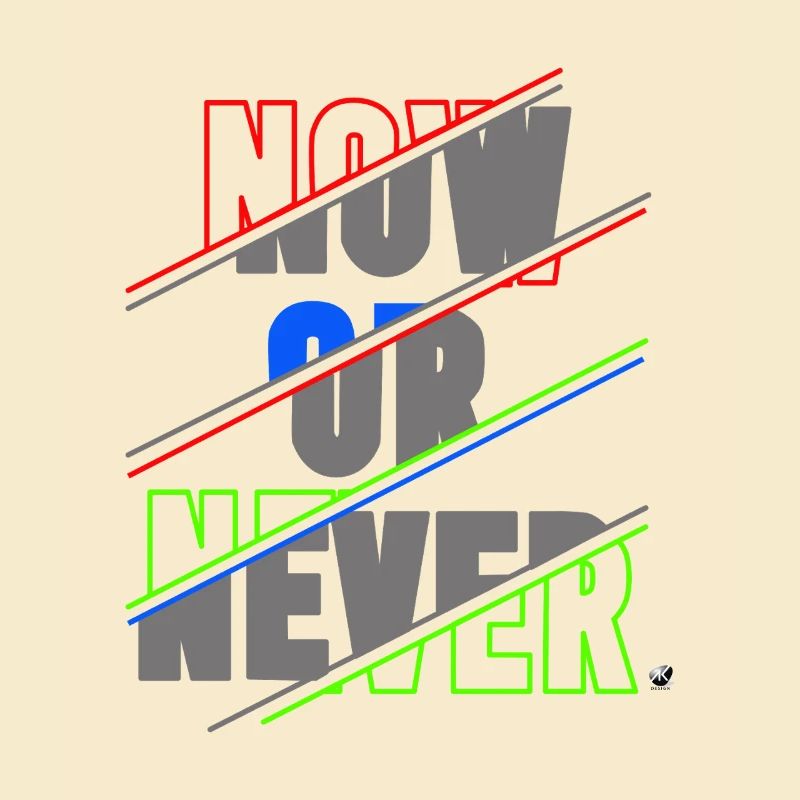 Now ore Never Lettering
