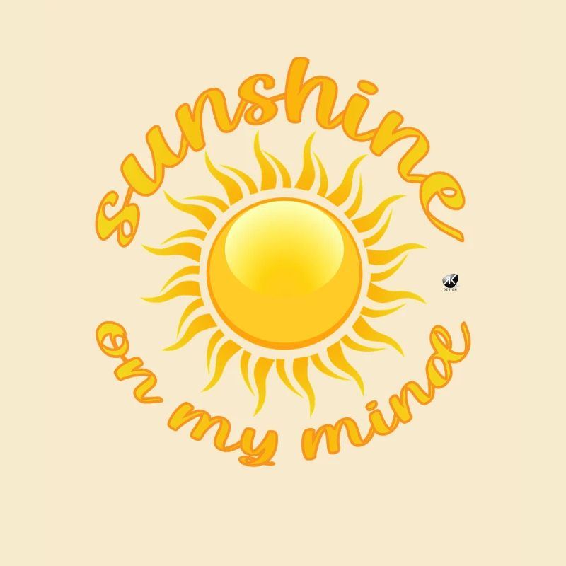 Goldene Sonne Abbildung mit Inschrift