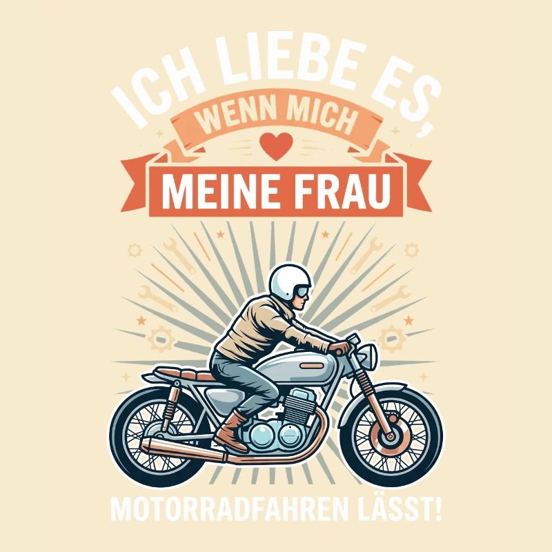 Motorradfahrer Ehemann Lustiger Spruch Biker