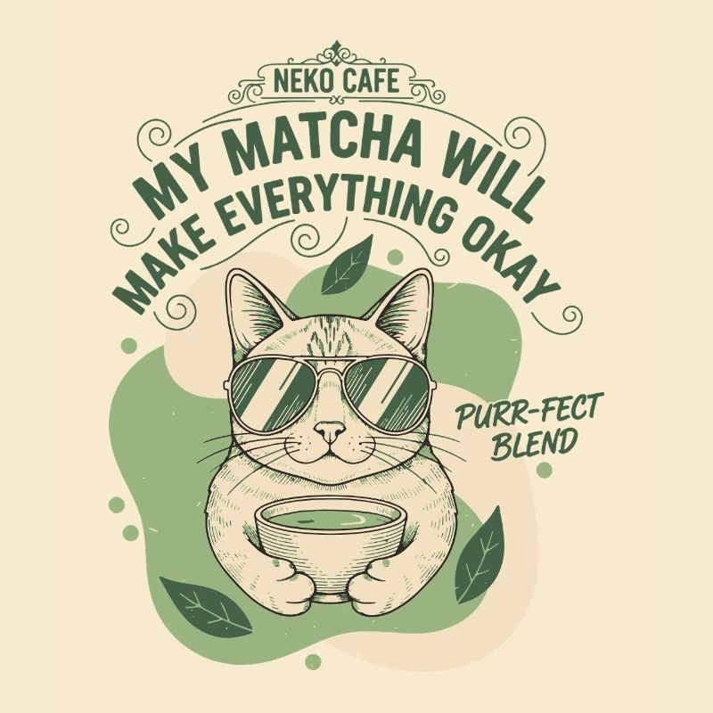 Mein Matcha wird alles gut machen, Neko Café