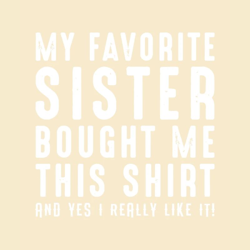 Sœur Gift Tee Plaisanterie