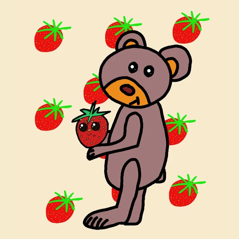 Erdbeere Teddy Kinder Bär 