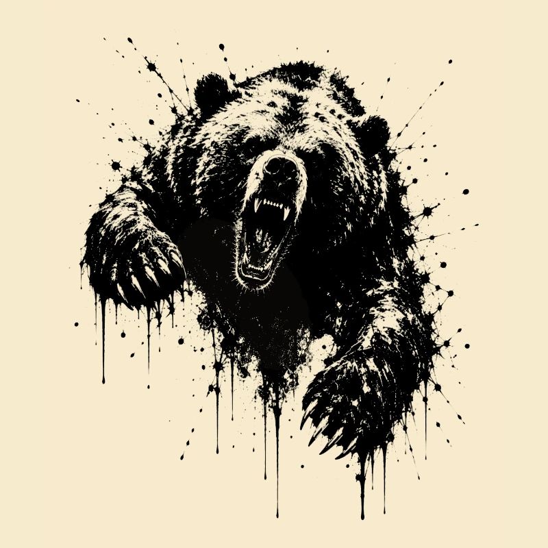 Dark Bear Spritz Graffiti