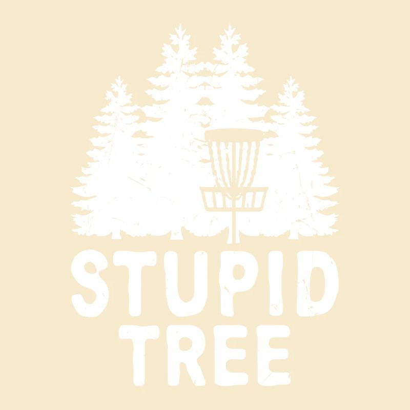 Tee de disc golf stupide de l’arbre