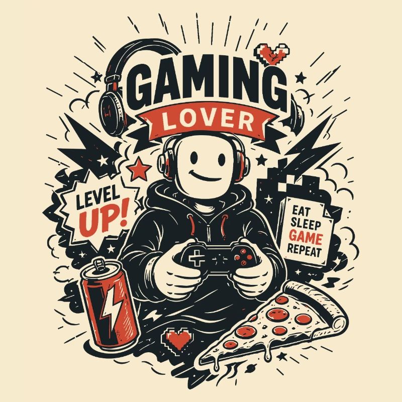 Gaming Lover Retro Arcade