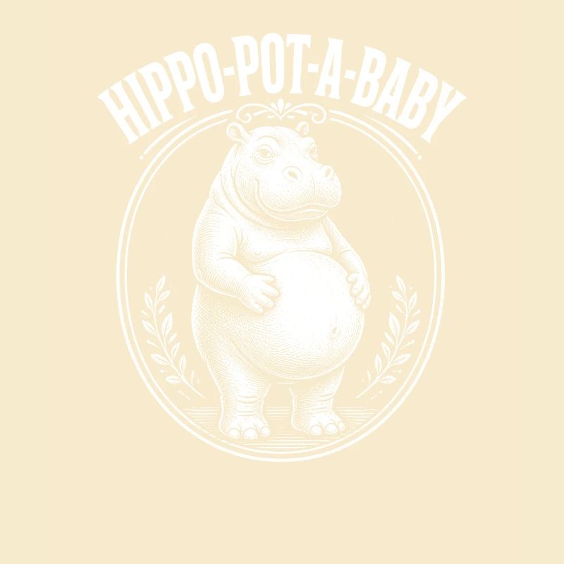 Schwangere Mutter Nilpferd-Topf-ein-Baby Nilpferd 