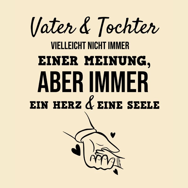 Vater & Tochter Ein Herz und eine Seele Geschenk