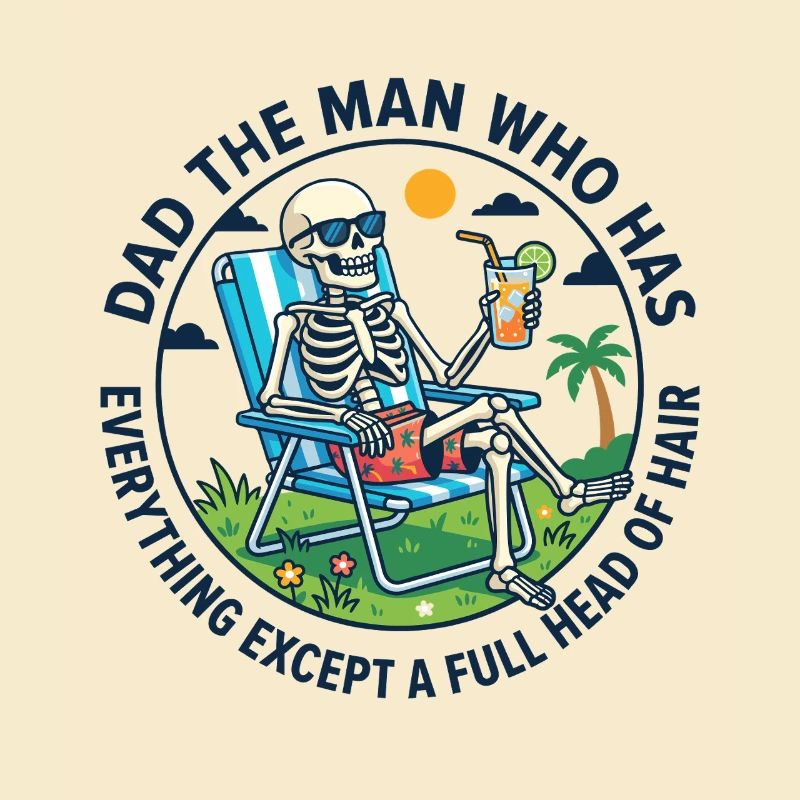 Dad The Man Who Has Everything Except A Full Head 