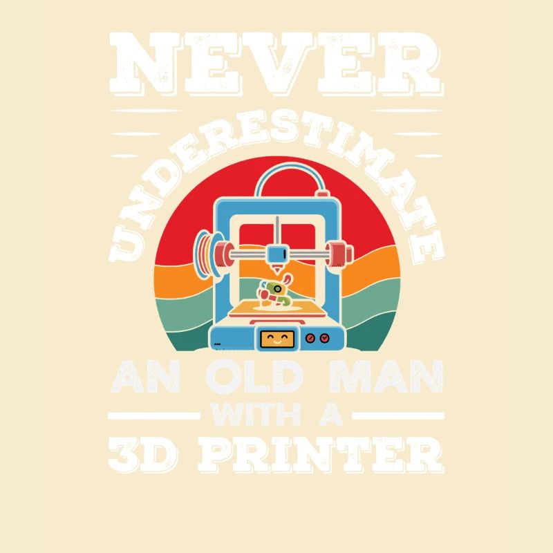 Never underestimate an old man 3D printer