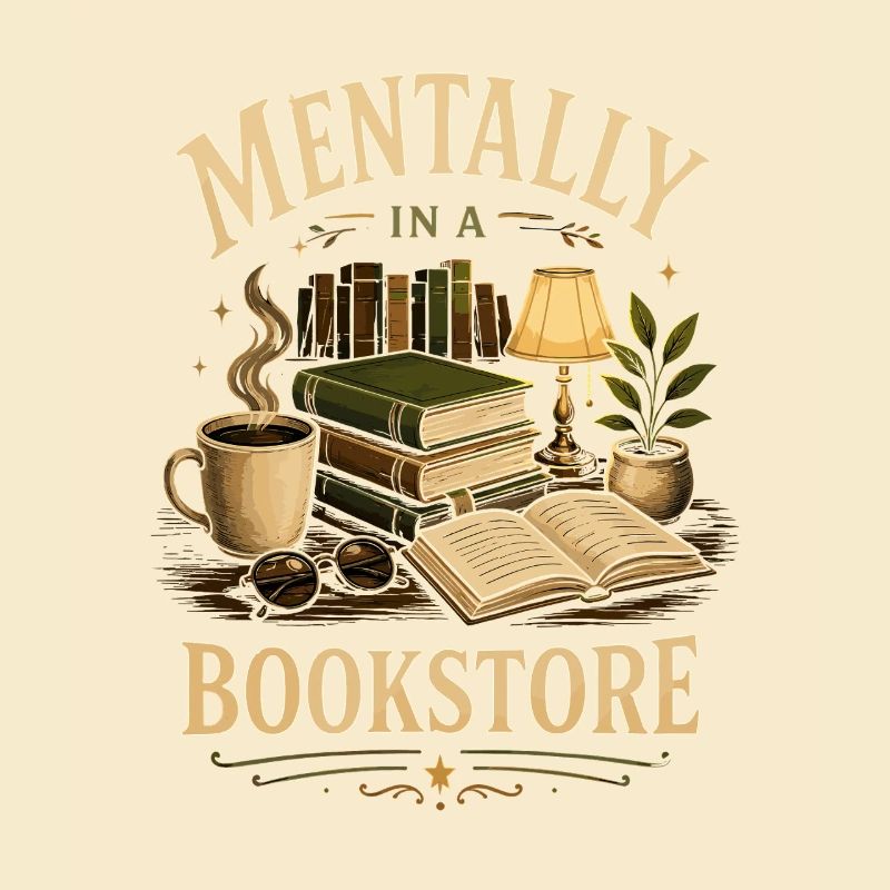 Library Bookworm Fiction Fan Design