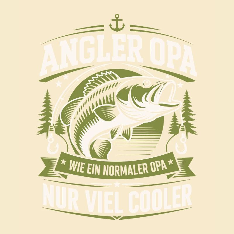 Angler Opa Viel Cooler