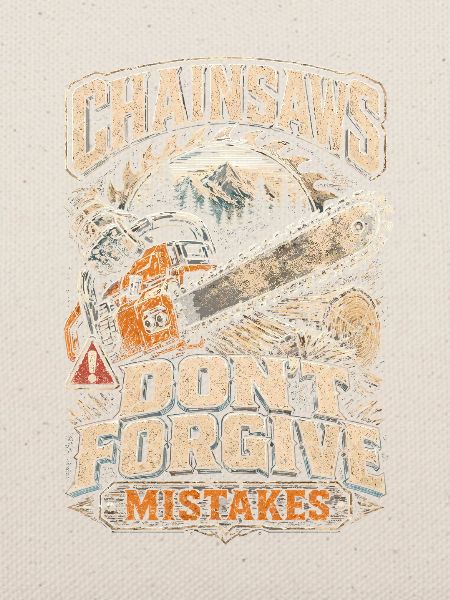 Holzfäller Baumfäller Chainsaws Dont Forgive