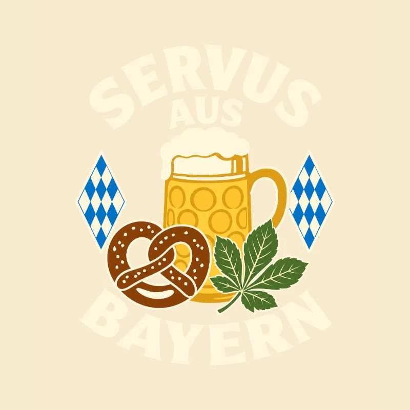 Servus aus Bayern Bierbrezel