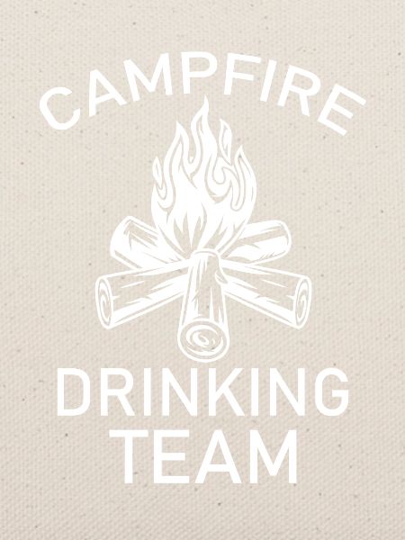 Campfire Drinking Team Retro Outdoor-Wochenendgeschenk