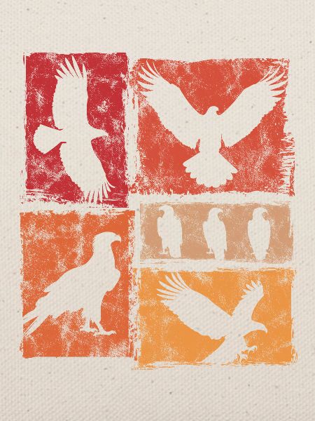 Adler Retro Tierdruck