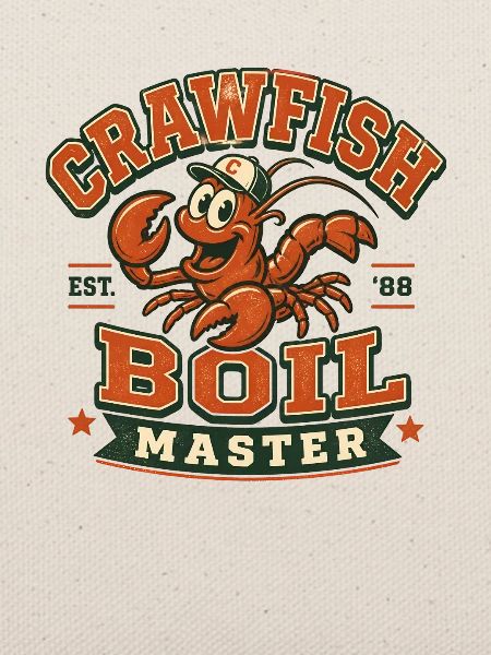 Crawfish Boil Master Lustige Männer Crawfish