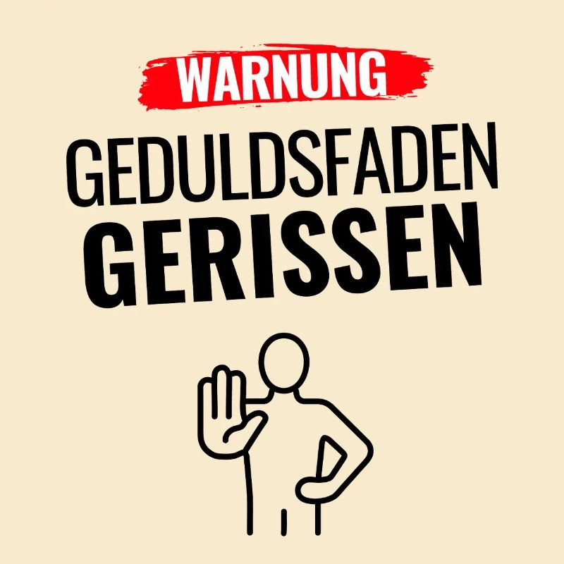 Warnung Humor Statement