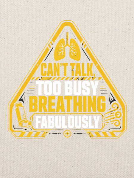 Asthma Asthmatiker Too Busy Breathing