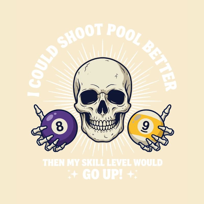 Table de billard de billard Billard Billard Spool Skull