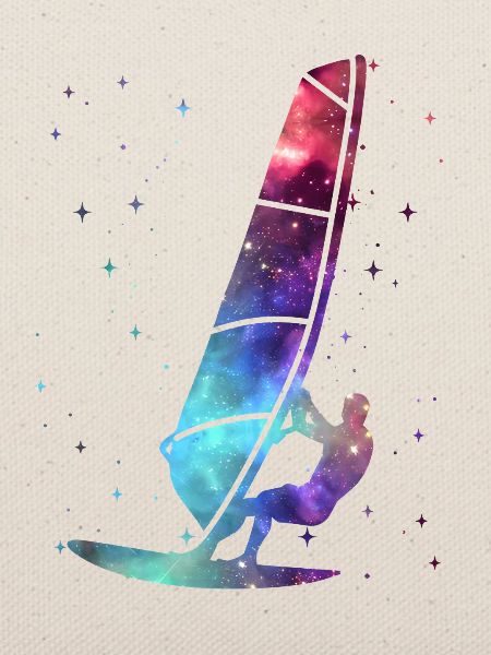 Windsurfen Windsurfer Weltraum Kinder Windsurf