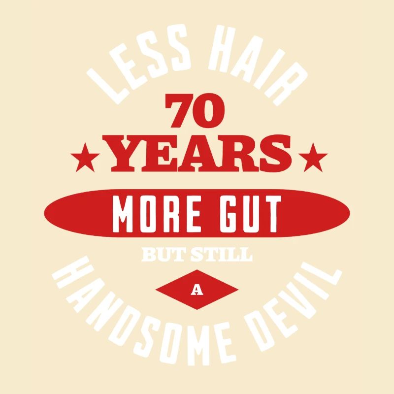 Funny 70th Birthday Handsome Devil