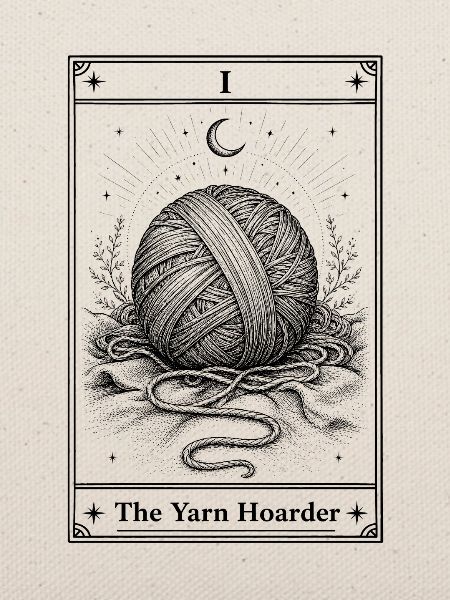 Der Wollhorter | Tarotkarte Handarbeit