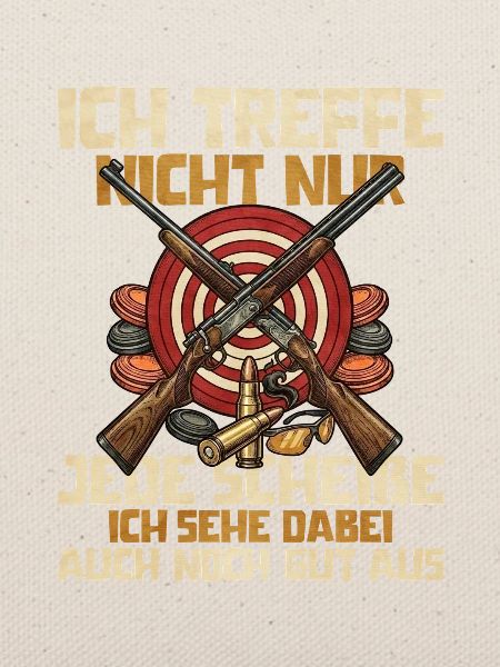 Gewehre über Zielscheibe
