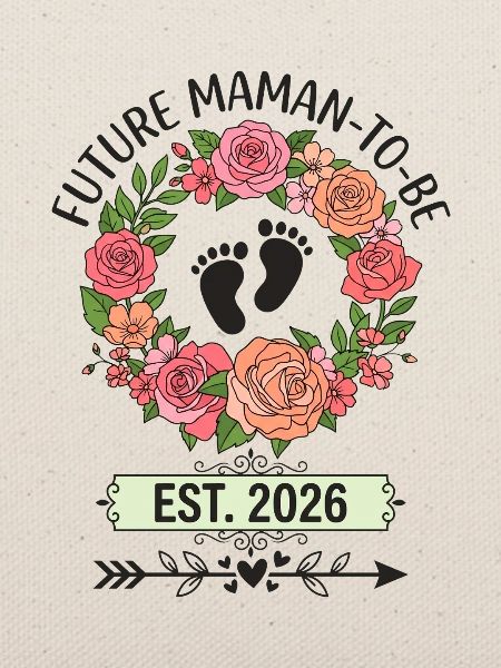 Werdende Mutter 2026 Fuß Babyblumen