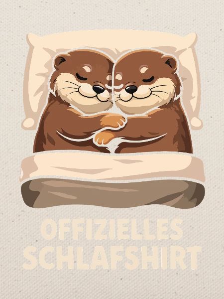 Kuschels Otterpärchen Schlafshirt
