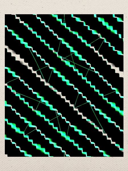 Neon Zickzackstreifen Muster