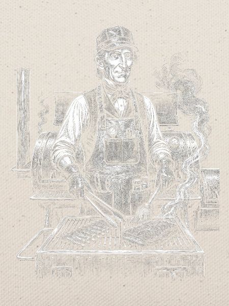 John Tyler grilling
