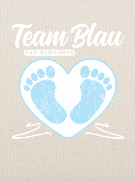 Team Blau hat gewonnen - Geschlecht Mitteilen