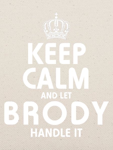 BRODY: Regel das.