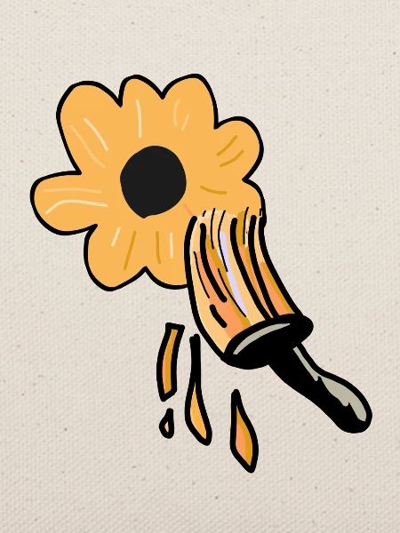 Sonnenblumen in Neonorange 