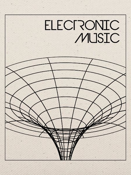 Elektronisches Musikplakat