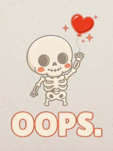 Herzballon-Skelett OOPS
