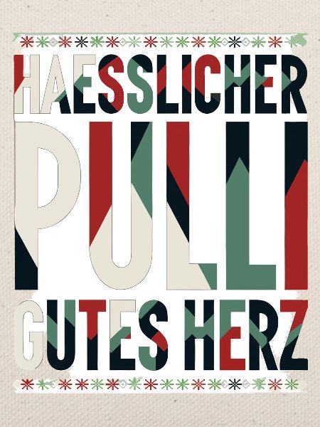 Hässlicher Pulli, gutes Herz
