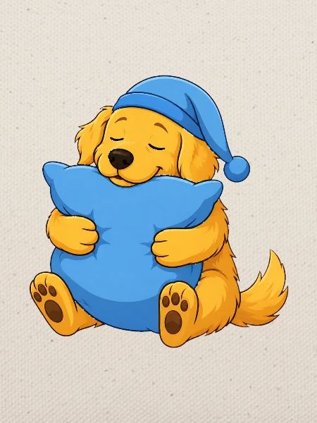 Schläfriger Golden Retriever