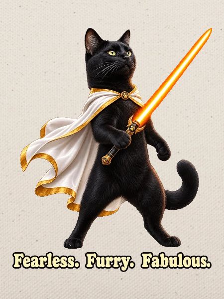 Heldenhafte Katze