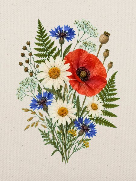 Botanische Wildblumen Wildblume