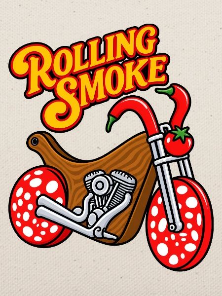 Lustiger BBQ-Fleisch-Motorrad-Chopper