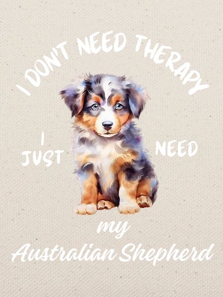 Lustiger Australian Shepherd Welpe