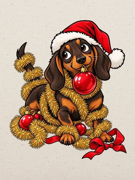 Weihnachten Dackel Hund Geschenkidee