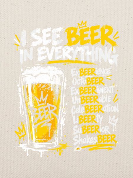 Ich sehe Bier in allem