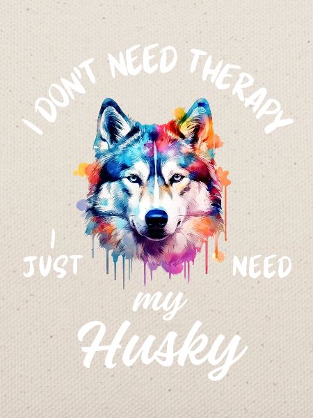 Lebendiger sibirischer Husky-Splash