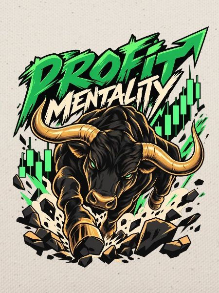 Profit Mindset Stier Grafik