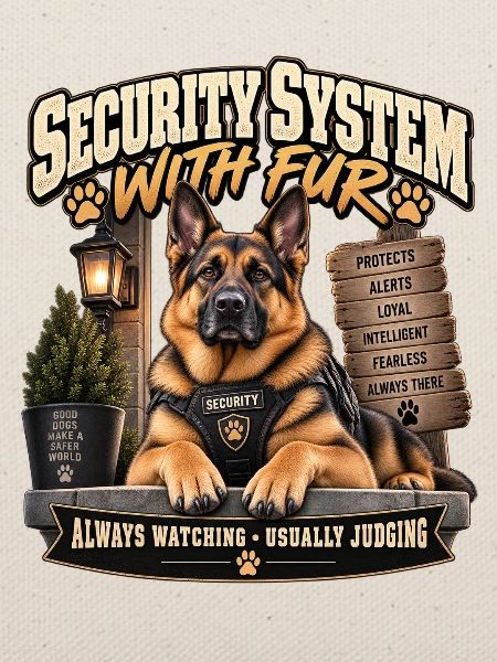 Sicherheitssystem mit Pelz-Wachhund