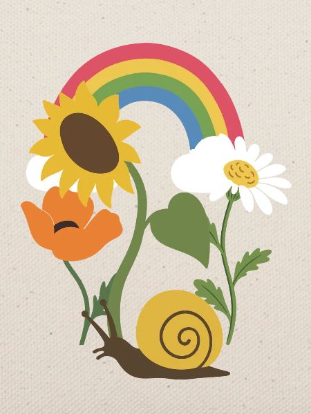 Sonnenblume · Schnecke · Blumen · Mohn