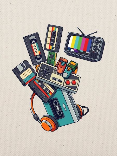 80er 90er Retro Technik & Gaming