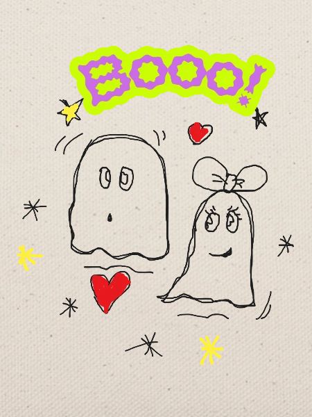 Geisterduo-Doodle